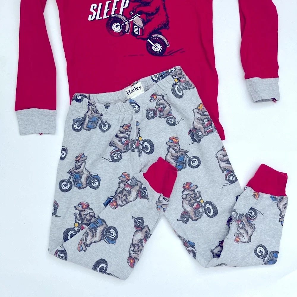 Hatley motorcycle 100%  organic cotton pajamas
